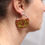 Thumbnail: Red & Green Felt Hoop Earrings – One of a Kind /BHRG