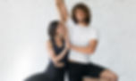 Couple Doing Yoga Pose