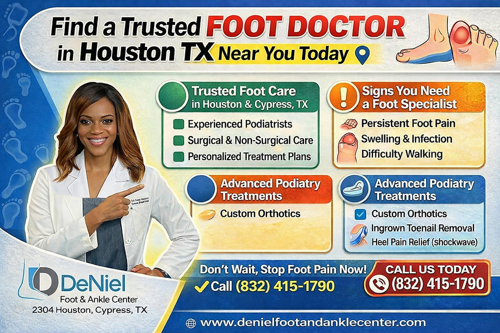 Find a Trusted Foot Doctor in Houston TX Near You Today