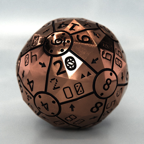 [PREORDER] dUltimate multifunctional dice [bronze metal black paint