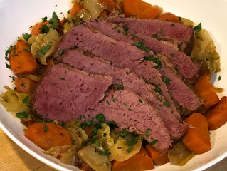 Easy Crock-pot Bourbon Corned Beef & Cabbage