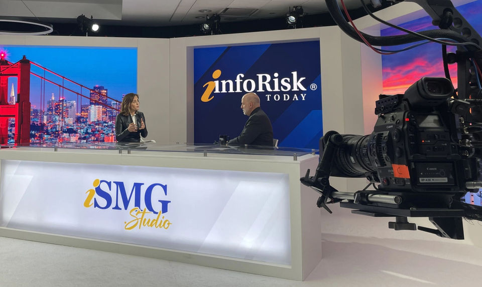 interview at ISMG filming