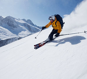 Guy Skiing