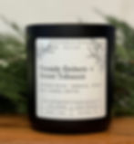 Fireside Embers + Sweet Tobacco Candle, Luxury winter candle