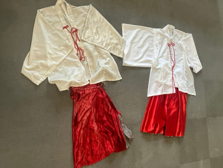 からくり人形 巫女装束制作