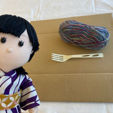 ～ 晴ちゃんの毛糸コースター制作 ～