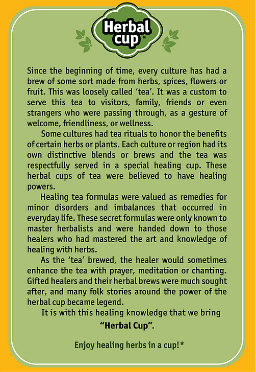 Thumbnail: Herbal Cup Cold and Flu Organic Herbal Tea - 16 Tea Bags