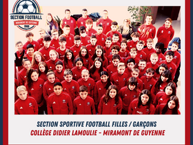 Section Sportive : Le dossier de candidature pour l'année 2021/2021 est disponible !