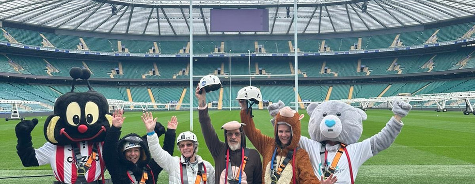 Cancer Support UK cheering at Twickenham