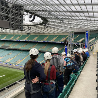 Waiting to zip the pitch with Big Bang Experiences