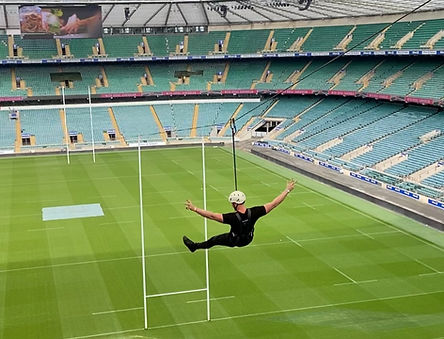 Charity Fundraising at the Twickenham Zip Wire