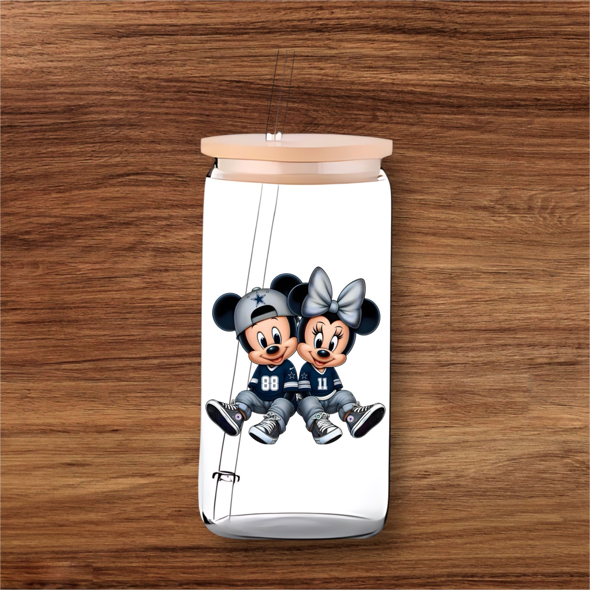 16oz Mickey and Minnie Cowboys 