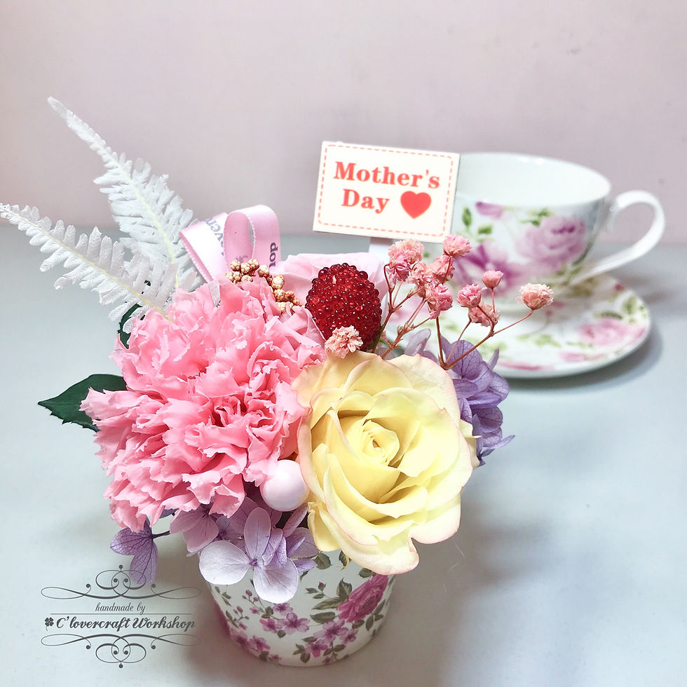 縮圖：母親節保鮮花茶杯花