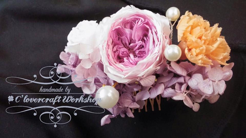 縮圖：Preserved Flower 保鮮花系列～日式頭飾/手花/襟花創作班