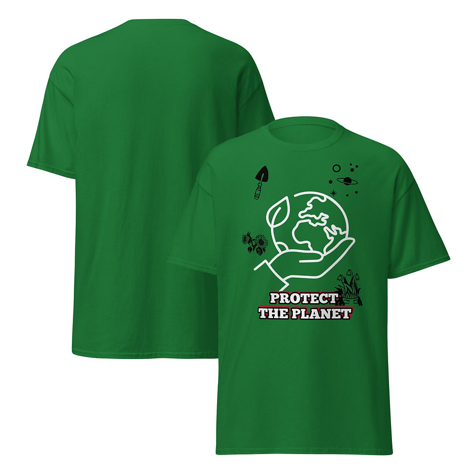 Thumbnail: "PROTECT THE PLANET" Cotton T-Shirt