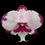 Thumbnail: Phalaenopsis King Car Dalmatian in bloom - burgundy-spotted white orchid