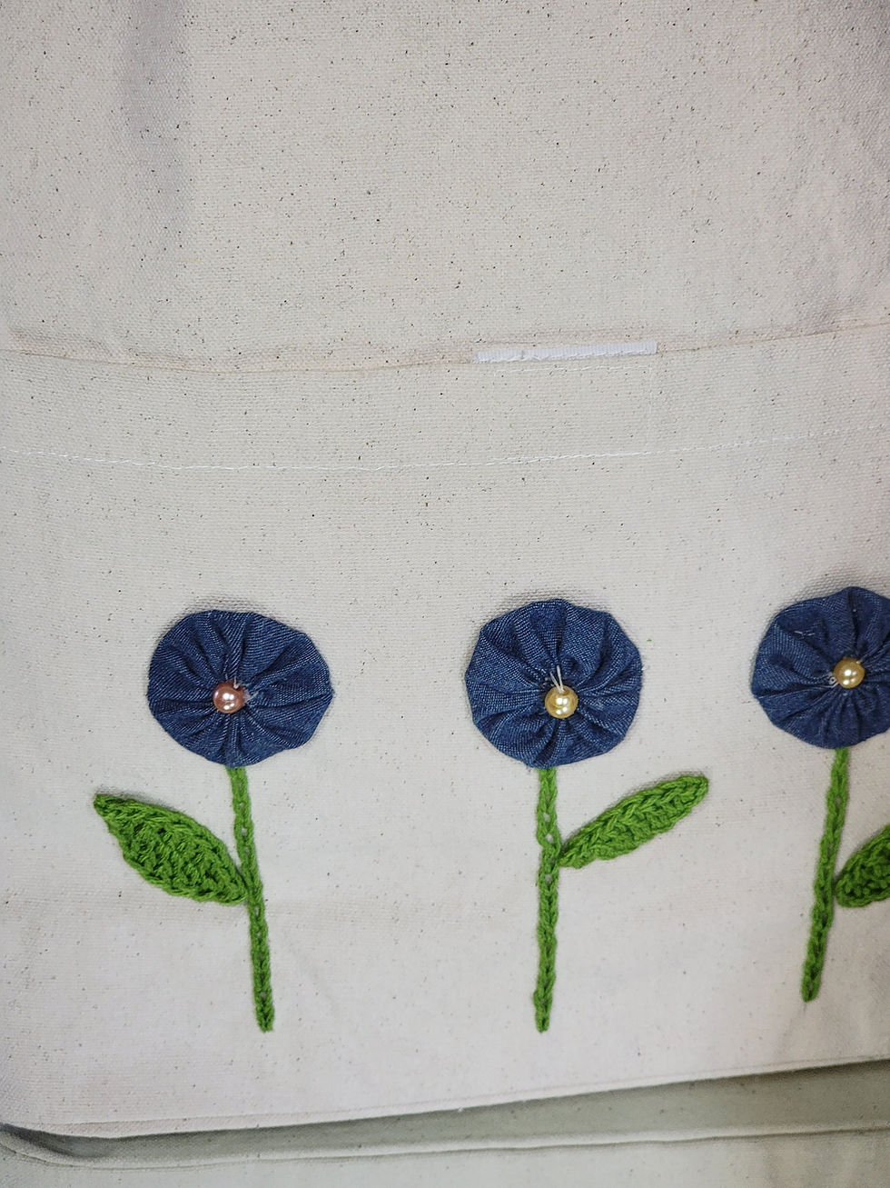 Thumbnail: Blue Jeans Flowers Bag