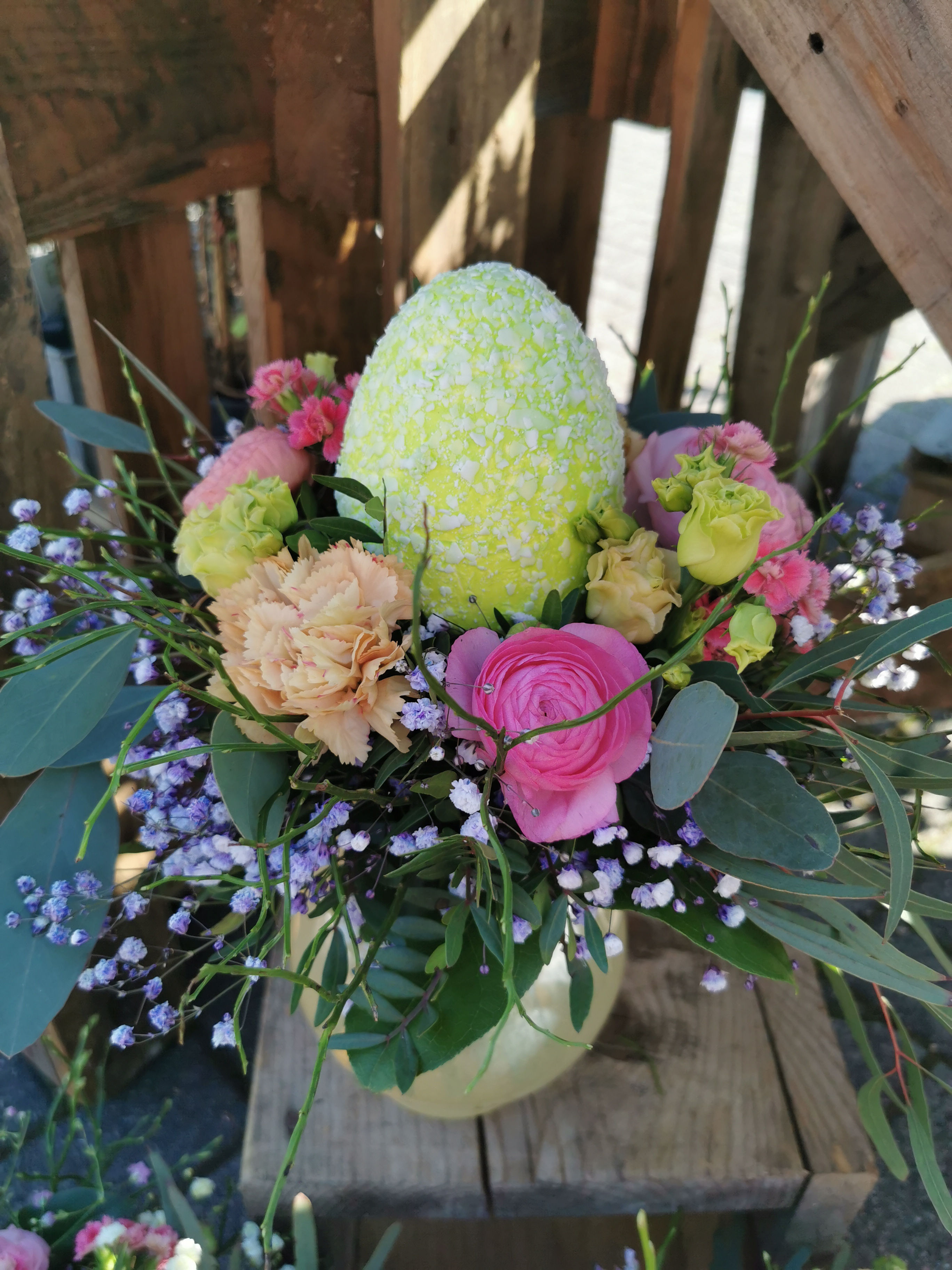 Blumenstrauß Osterei