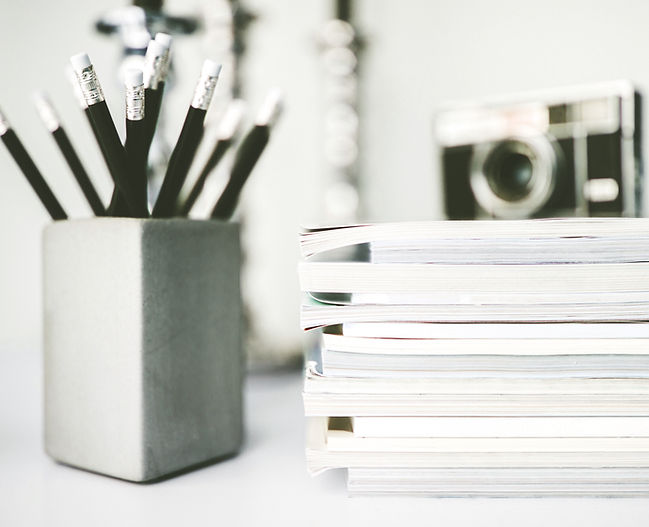 Pencils And Magazines