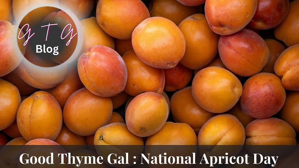 good thyme gal food and lifestyle blog national apricot day