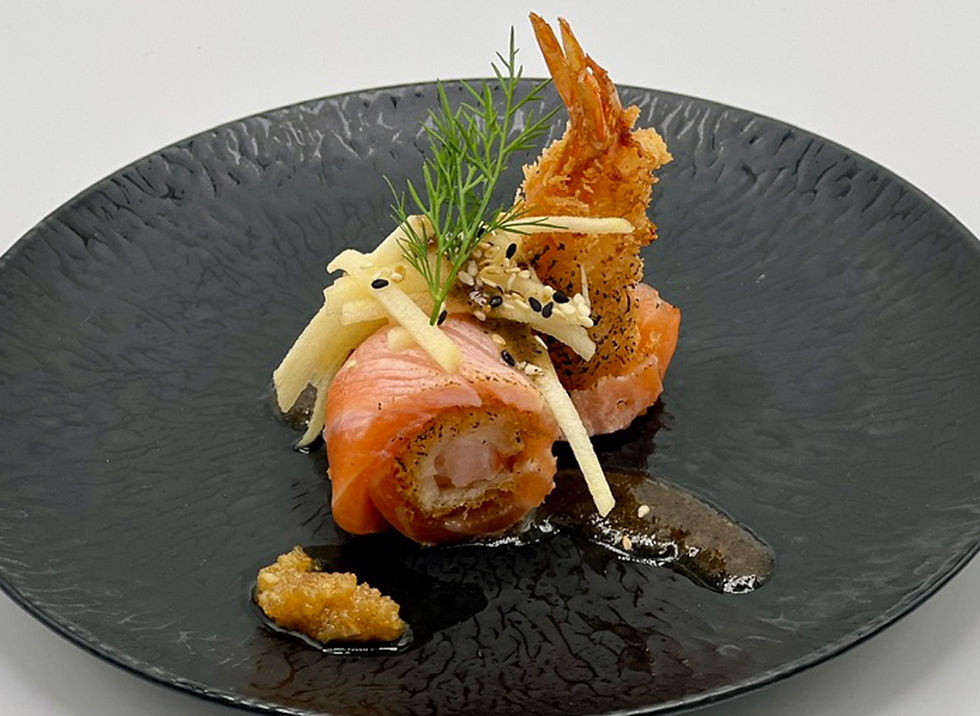Flamed Salmon-Tempura Shrimp Roll image