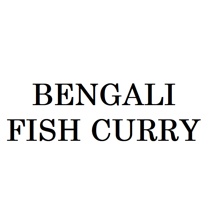 Fish Curry. Indian Take-away. Label