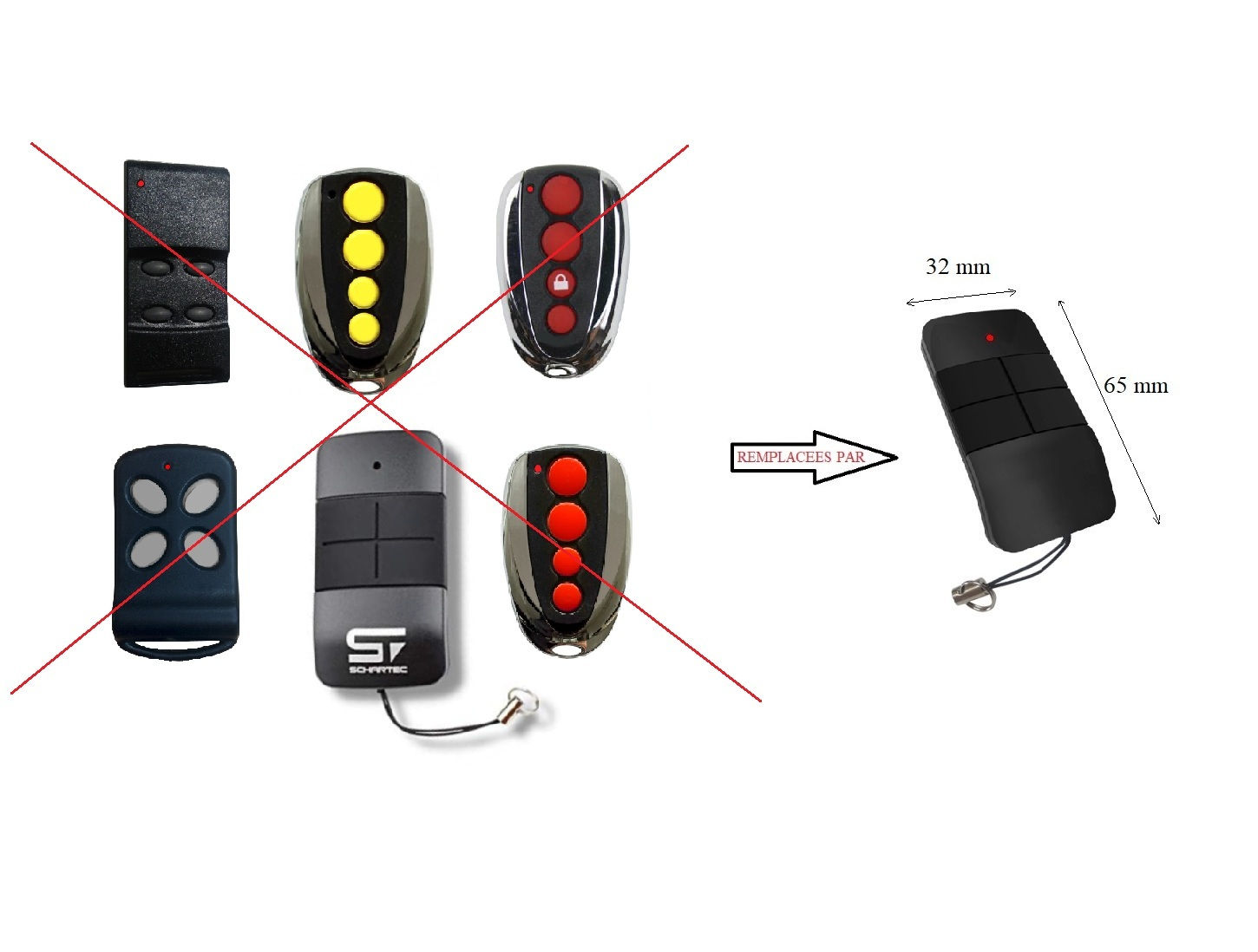 T11 - LOT DE 3 ETDOOR COMPATIBLE MAGUISA THOR
