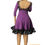 Miniature : Robe violette assortie de tissu et poids Baoulé 