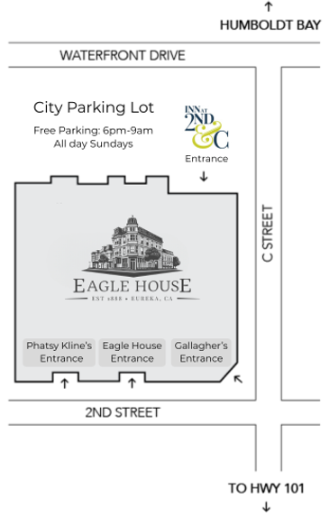 Map of Eagle House Location
