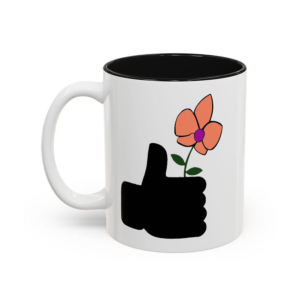 Thumbnail: Black Thumb Logo Coffee Mug — (11oz, 15oz)