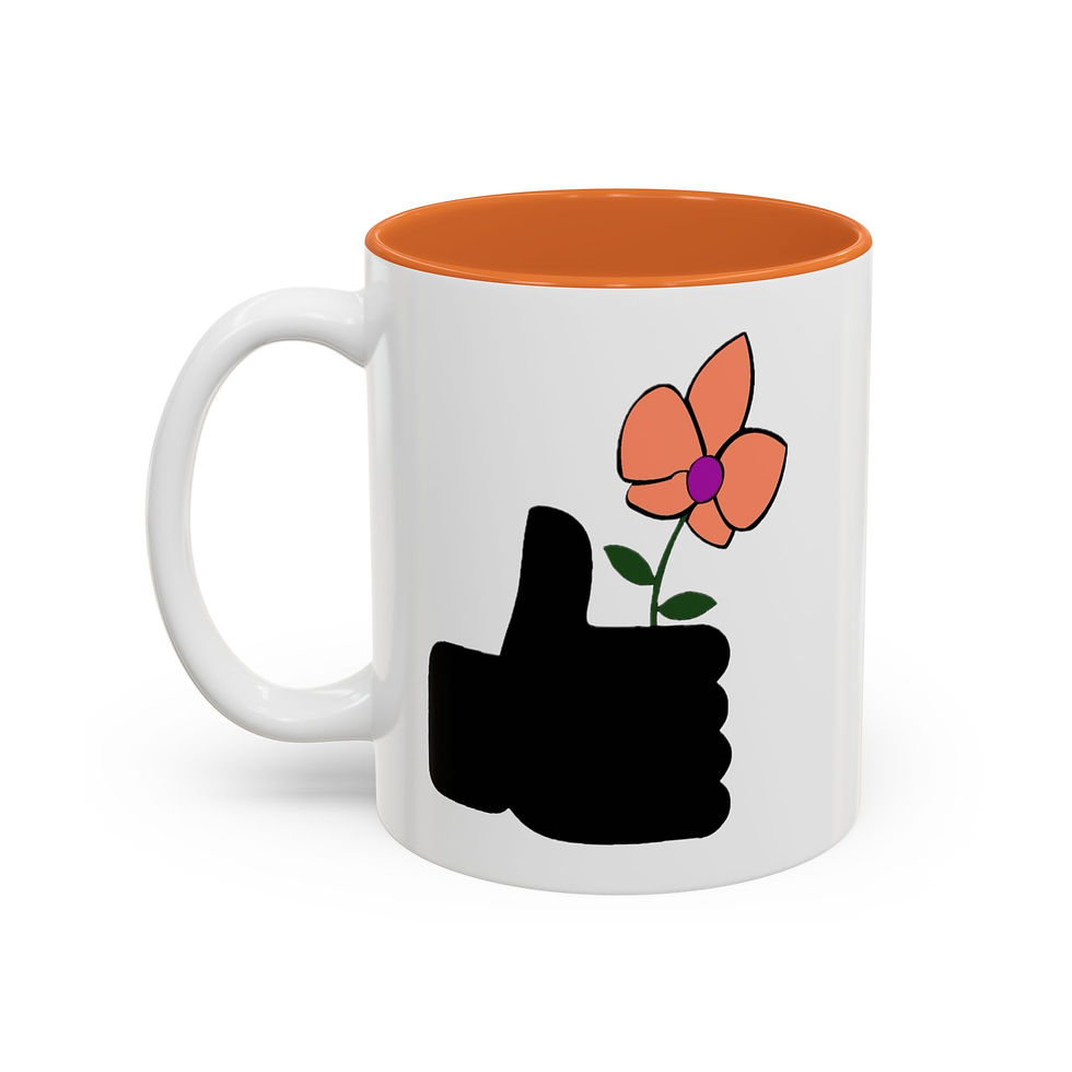 Thumbnail: Black Thumb Logo Coffee Mug — (11oz, 15oz)