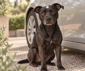 LifeWave Biophotonenpflaster für Hunde - unterstützende Anwendung bei Angst und Stress, beispielsweise beim Autofahren