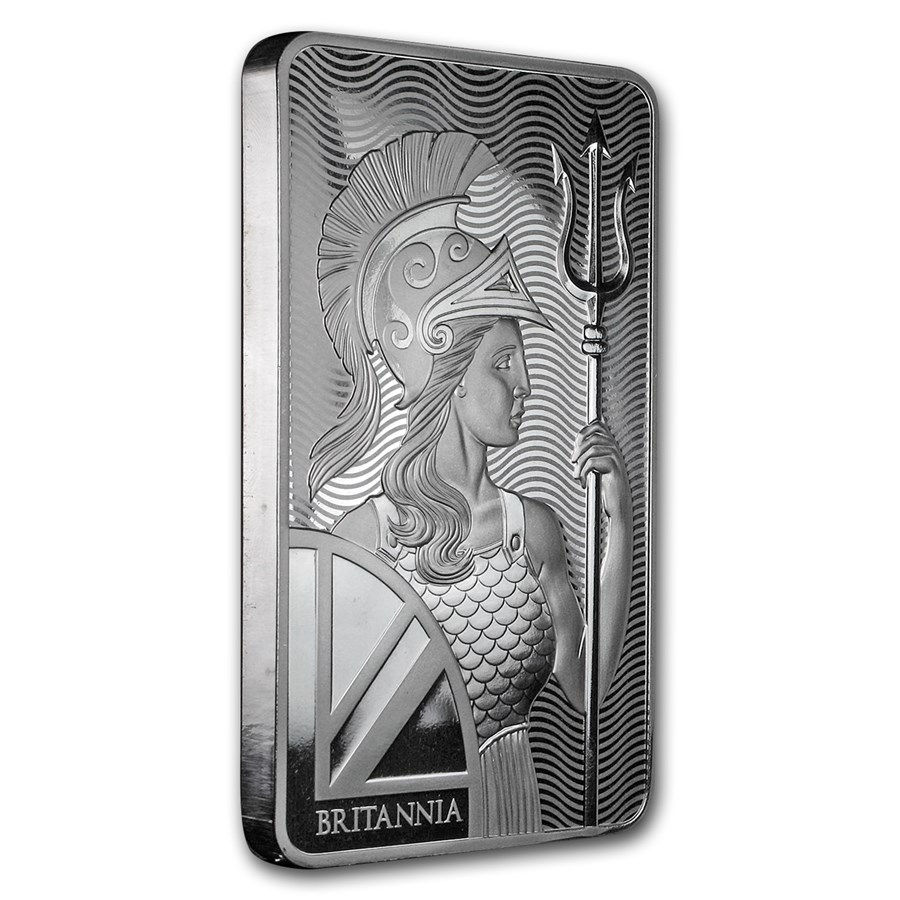 Thumbnail: 10 oz Silver Bar - The Royal Mint Britannia