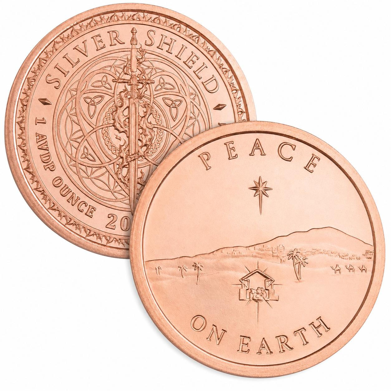 1 Oz Peace on Earth Copper Round 2026