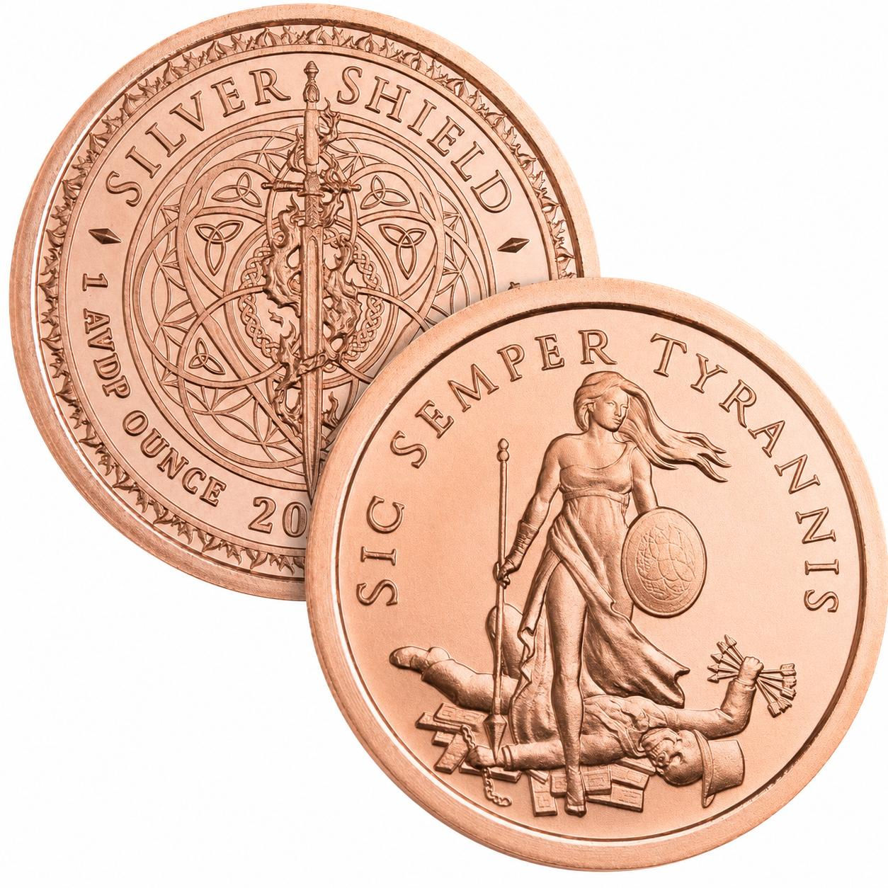 1 Oz Sic Semper Tyrannis Copper Round 2026