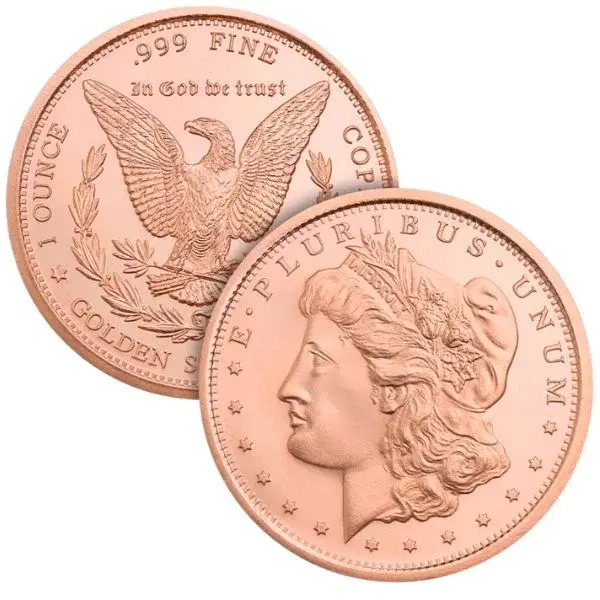 1 Oz Morgan Copper Round