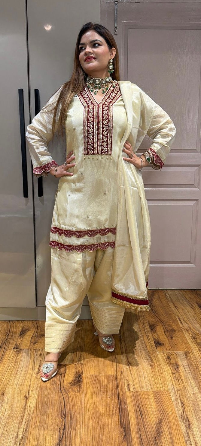 Thumbnail: THE YASMIN FARSHI SALWAR SUIT
