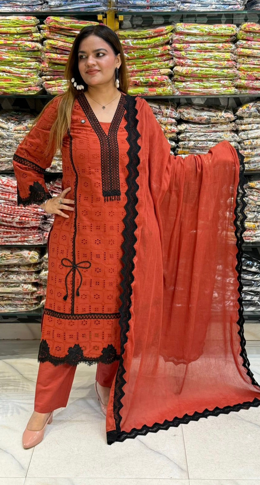THE KALAKRITI SCHIFFLI SUIT