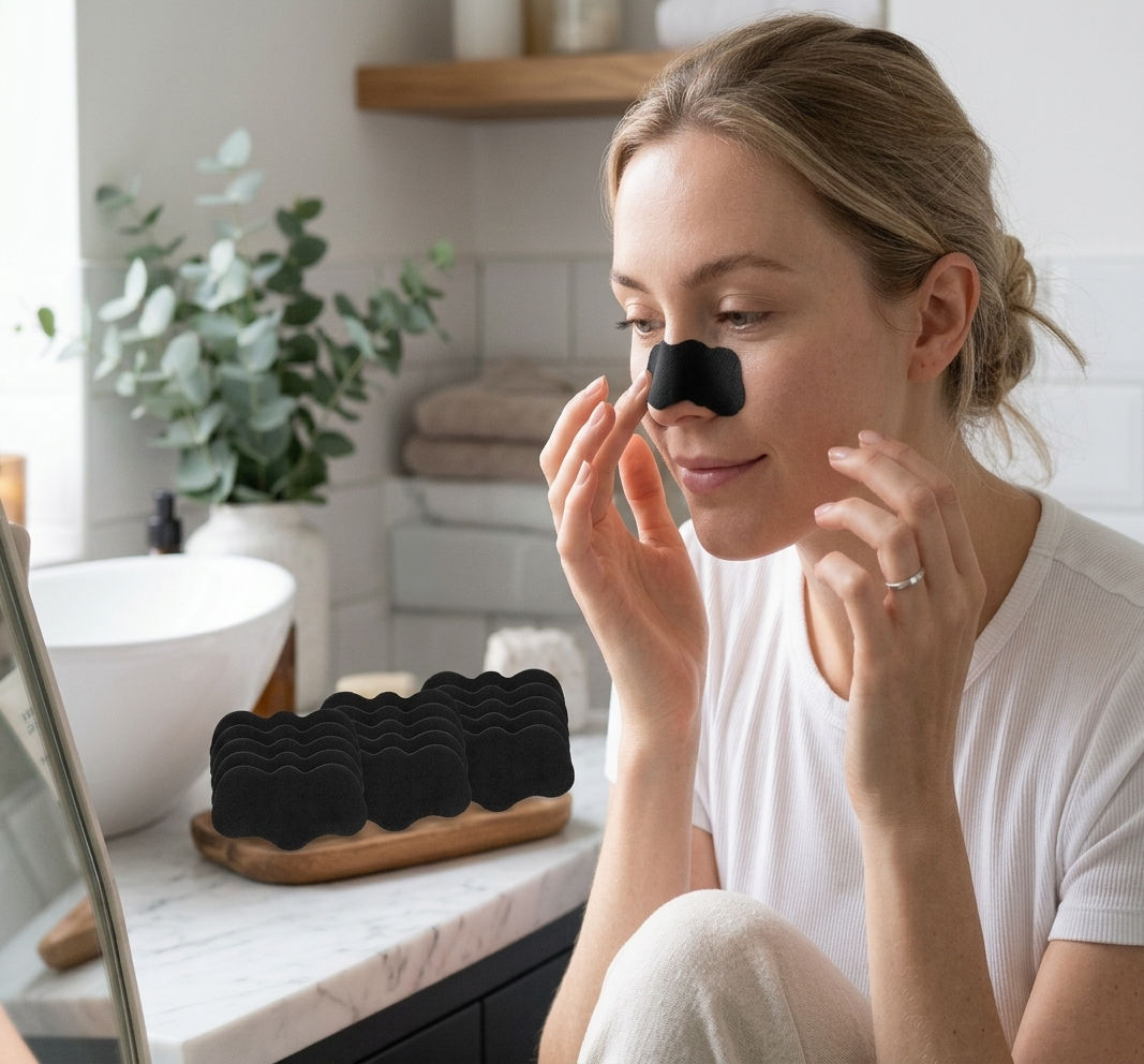 Deep pore cleansing of the nose and blackhead removal
