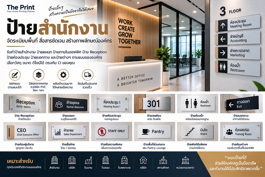 ป้ายสำนักงาน