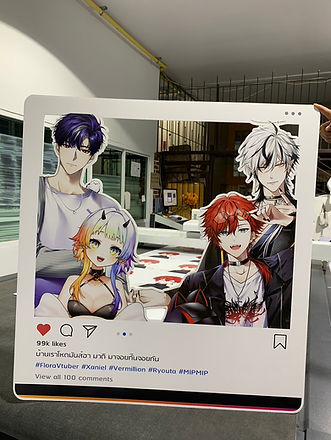 anime vtuber photo frame