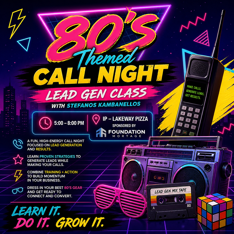 80’s Themed Call Night | Lead Gen Class with Stefanos Kambanellos