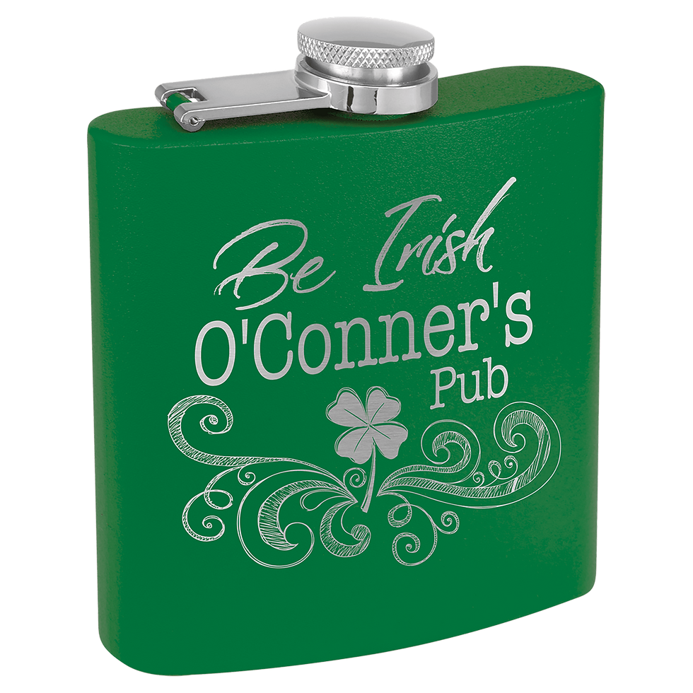 Thumbnail: 6 oz. Matte Stainless Steel Flask