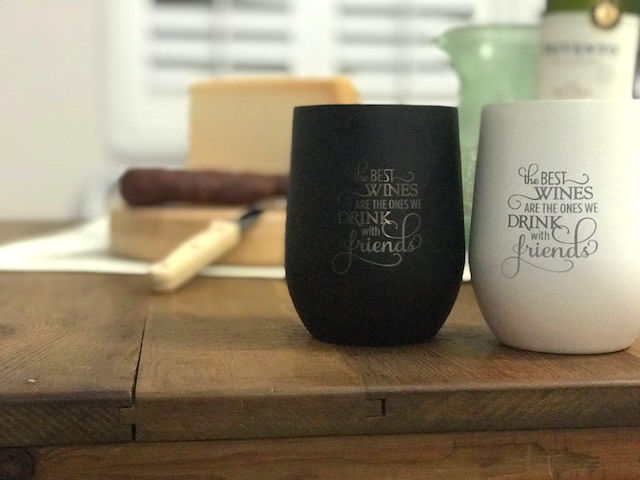 Miniatura: Stainless Steel Stemless Wine Glasses