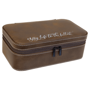 Miniatura: Personalized Leatherette Travel Jewelry Box  (7 1/2" X 4 1/2")