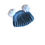 Thumbnail: Double Pom-pom hat - perfect gift for baby, girl, women, warm and cosy winter ha