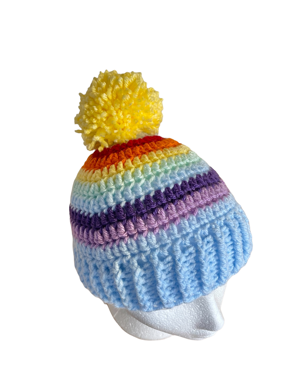Thumbnail: Rainbow PomPom hat