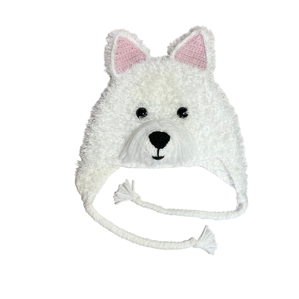 Thumbnail: White Westie Dog Hat perfect West Highland Terrier gifts for Westie dog lovers, 
