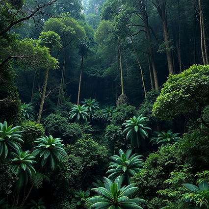 IN THE RAINFOREST, BROWN AND DARK GREEN, REALISTIC.jpg