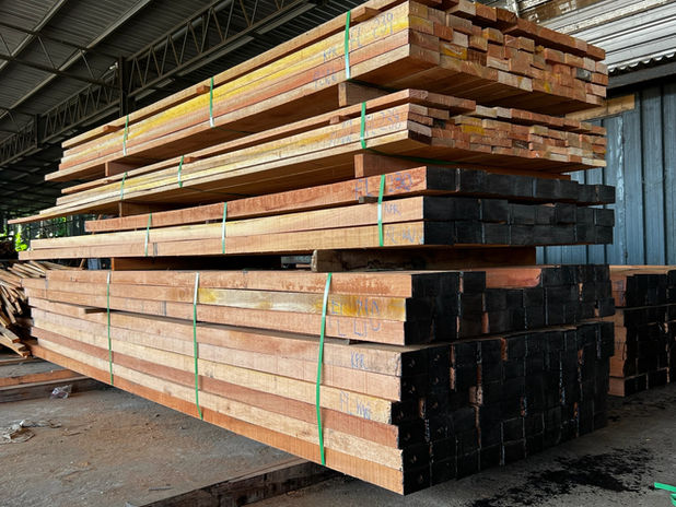 Selected Malaysian hardwood timber for manufacturing and construction